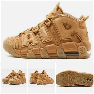 NIKE AIR MORE UPTEMPO FLAX (GS) SNEAKERS 5.5 M / 7 W